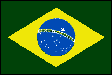 National flag of Federative Republic of Brazil