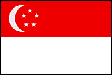 National Flag of Republic of Singapore
